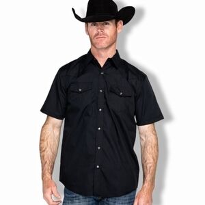 Attention - Men's Modern Fit Short Sleeves Shirt